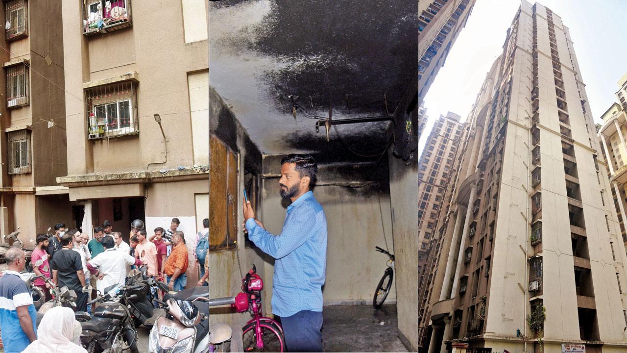 Mumbai: Fire engulfs MHADA bldg, quick rescue averts tragedy for 1,400