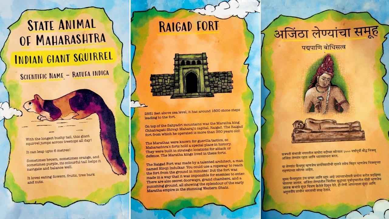 Mumbai kid explores an illustrated map of Maharashtra and here's how it went