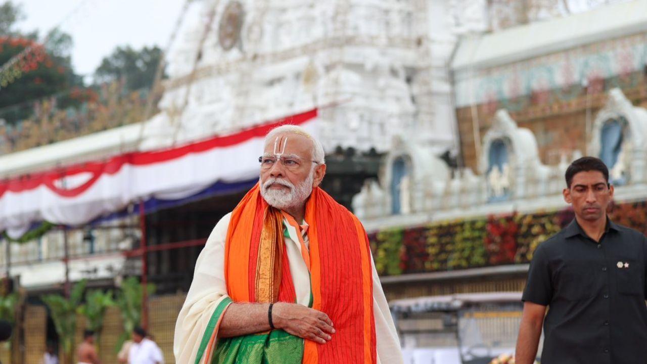IN PHOTOS: PM Modi visits Sri Venkateswara Swamy Temple in Tirupati