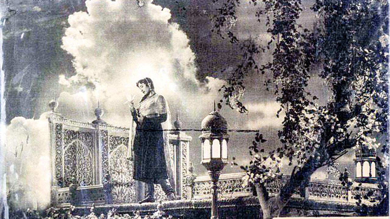 A Mughal-E-Azam (1960) lobby card. Pic Courtesy/deRivaz & Ives