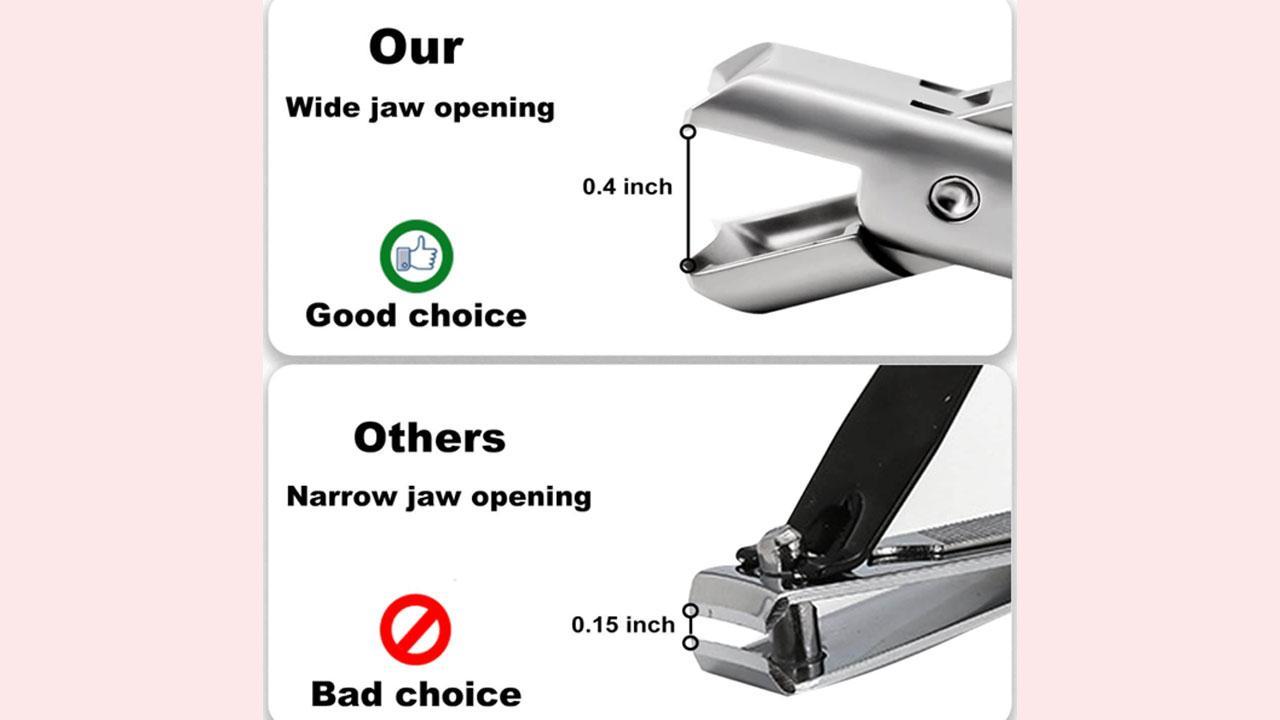Buy 3 in 1 Stainless Steel Nail Clippers Set for Thick Toenail and  Fingernail with Catcher no Splash Nail Cutter with Nanoglass File for  Women,Men,Seniors and Kids with Iron Case for Home/Travel