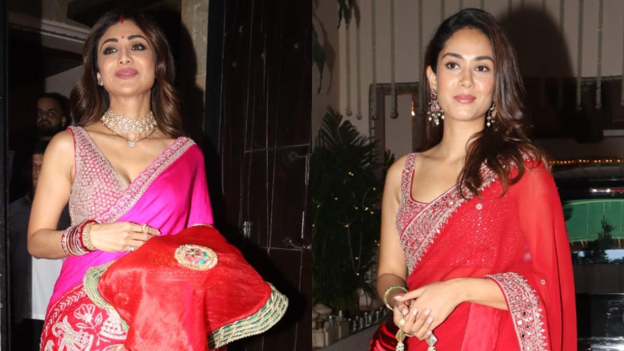 Karwa Chauth 2023: Shilpa, Mira & other star wives gather for annual celebration
