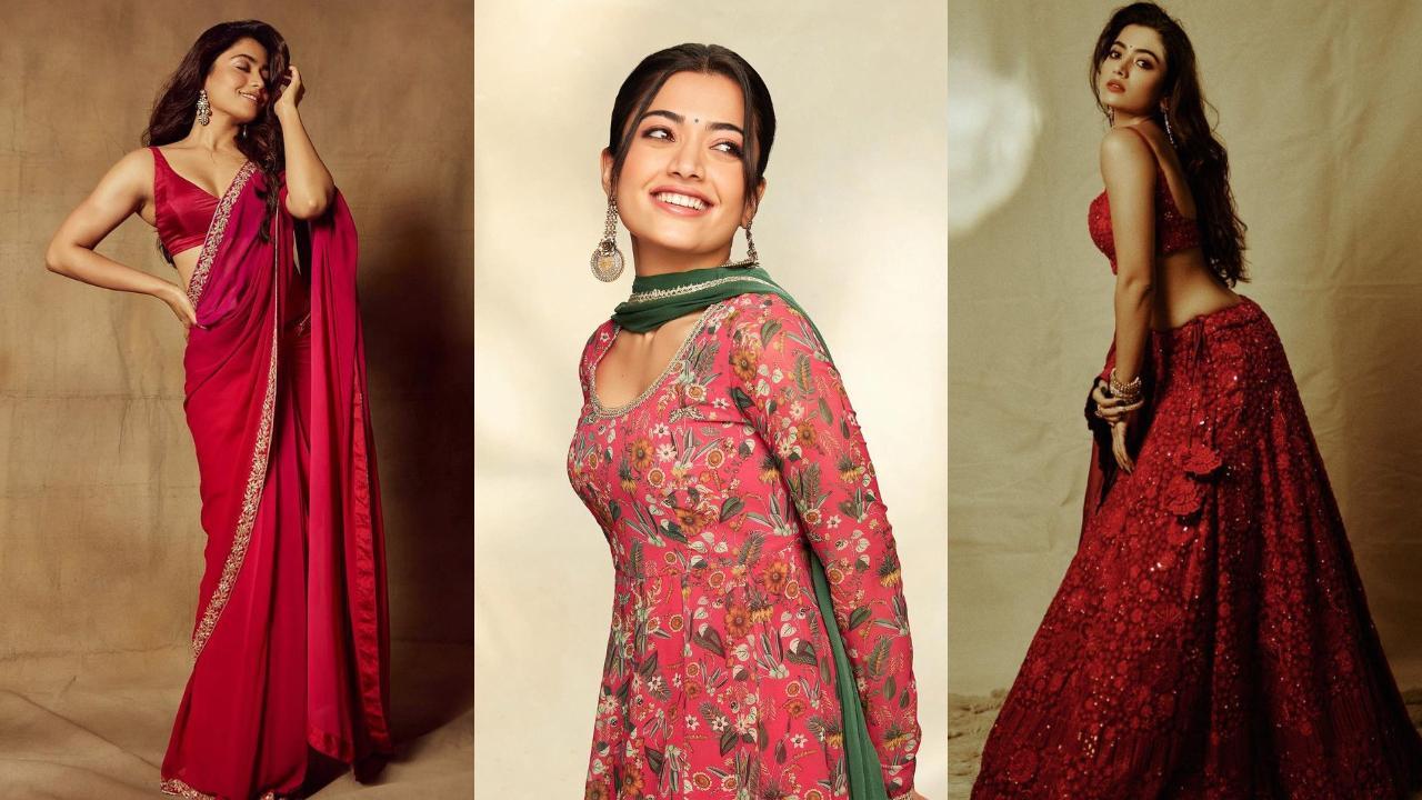 Steal the style! This wedding season, get festive ready with Rashmika Mandanna