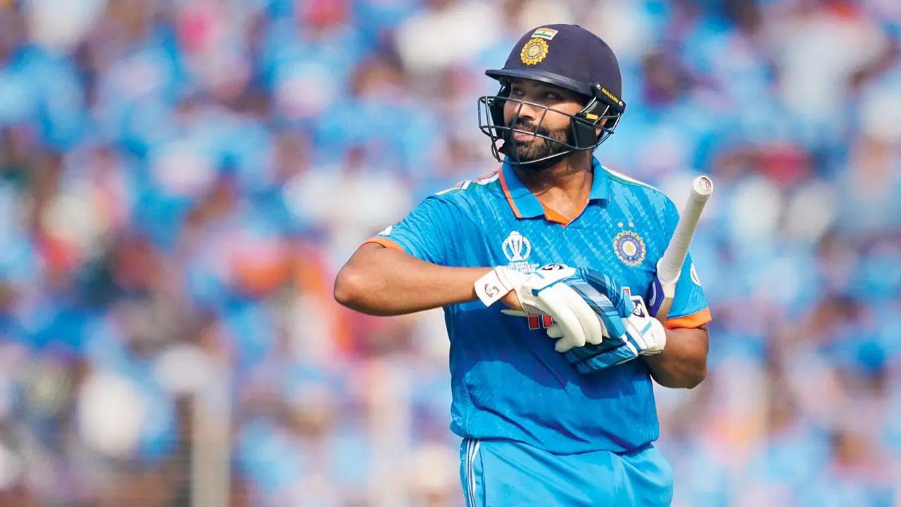 India lost the early wicket of their opening batsman Shubman Gill, but Rohit Sharma continued to give an aggressive start to his team. Later the Indian skipper missed his well-deserved half-century by just three runs. Australia's star all-rounder Glenn Maxwell registered the wicket of Rohit Sharma to his name