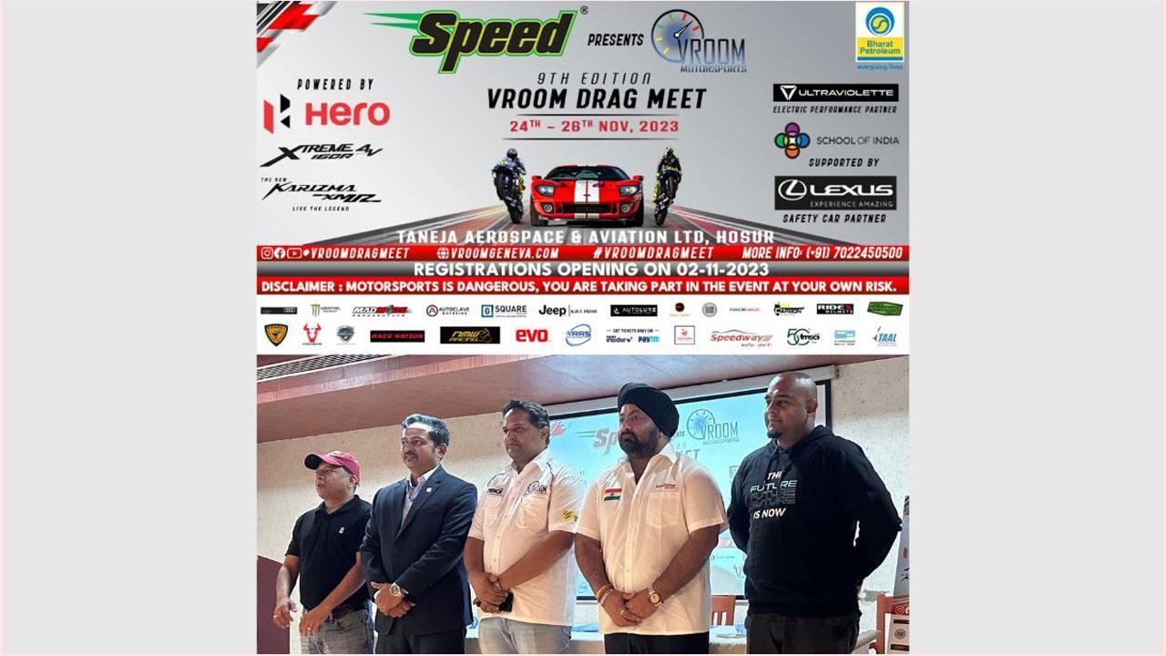 Speed Presents Vroom Drag Meet 9th Edition, Powered by Hero MotoCorp 