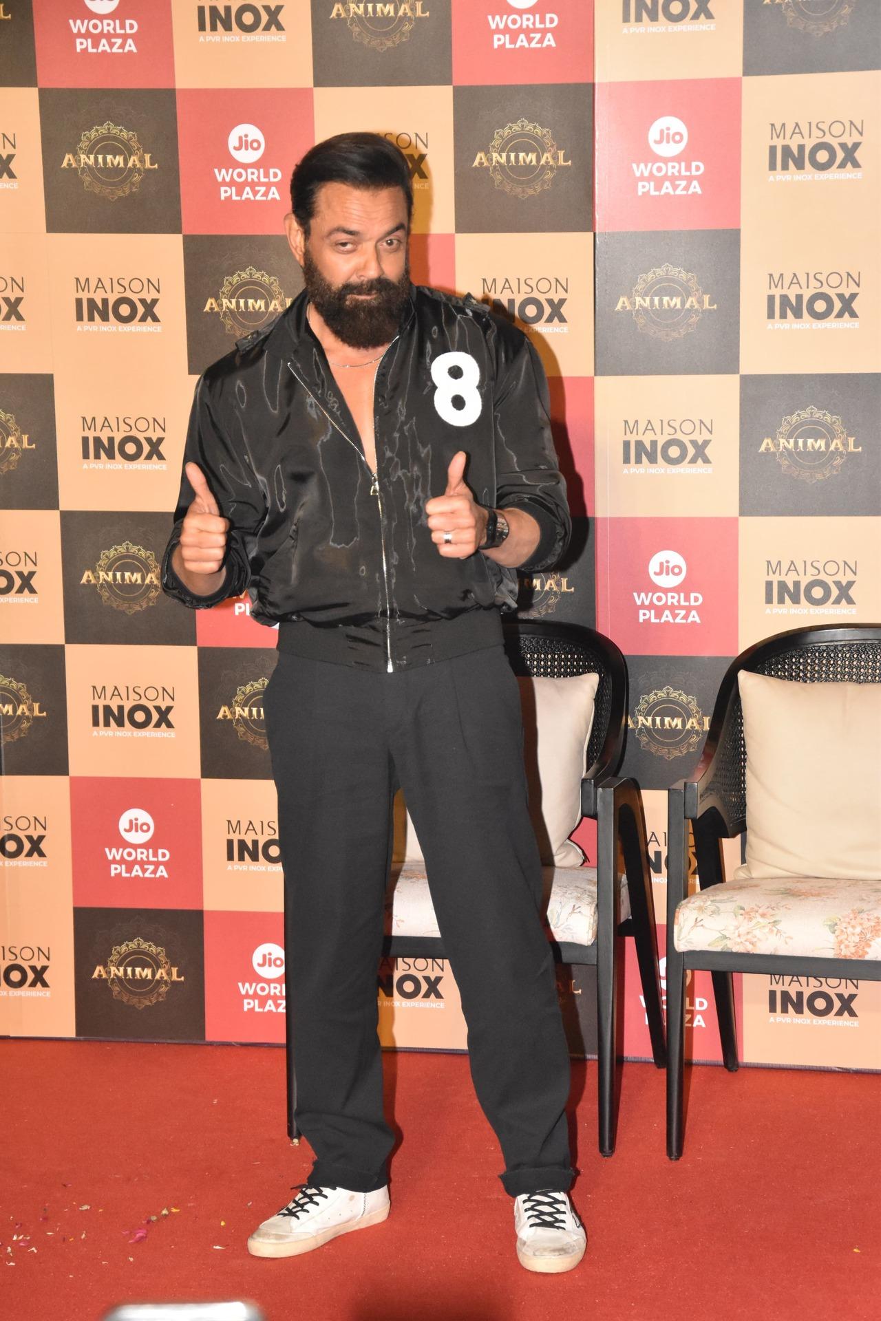 Bobby Deol looked cool in athleisure wear for the PVR event