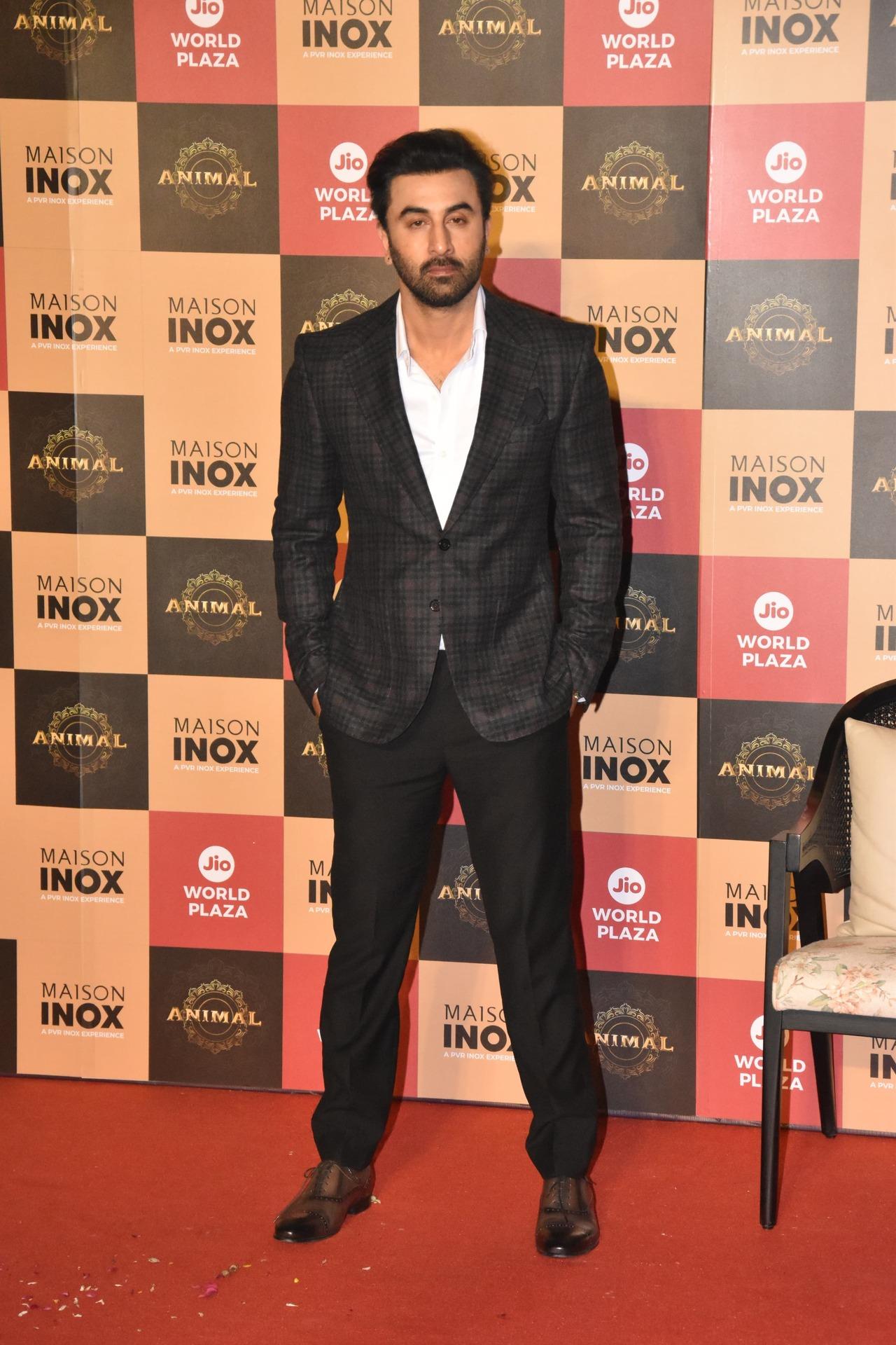 Ranbir Kapoor was all suited up for PVR Maison launch