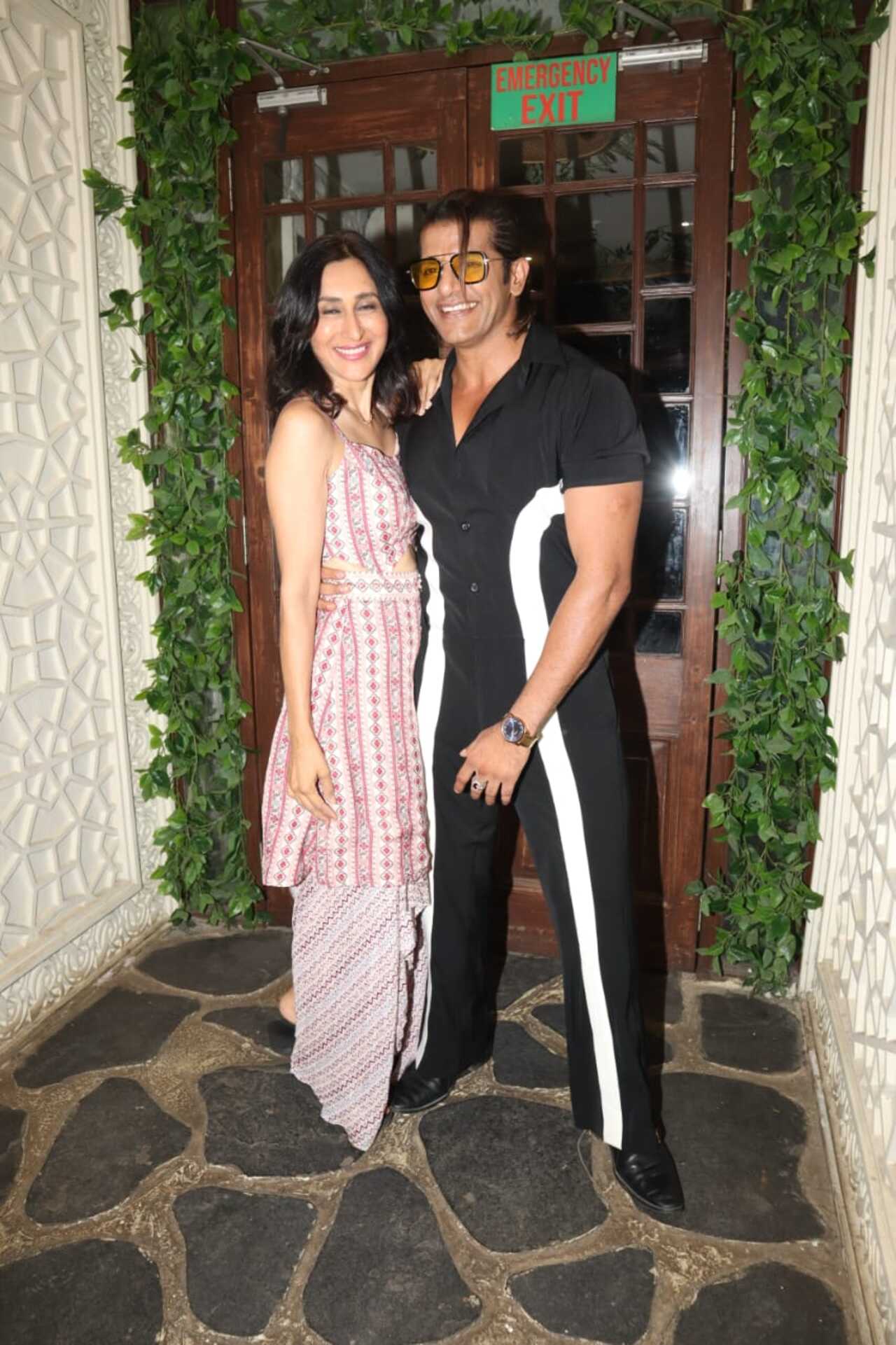 Karanvir Bohra with his wife Teejay