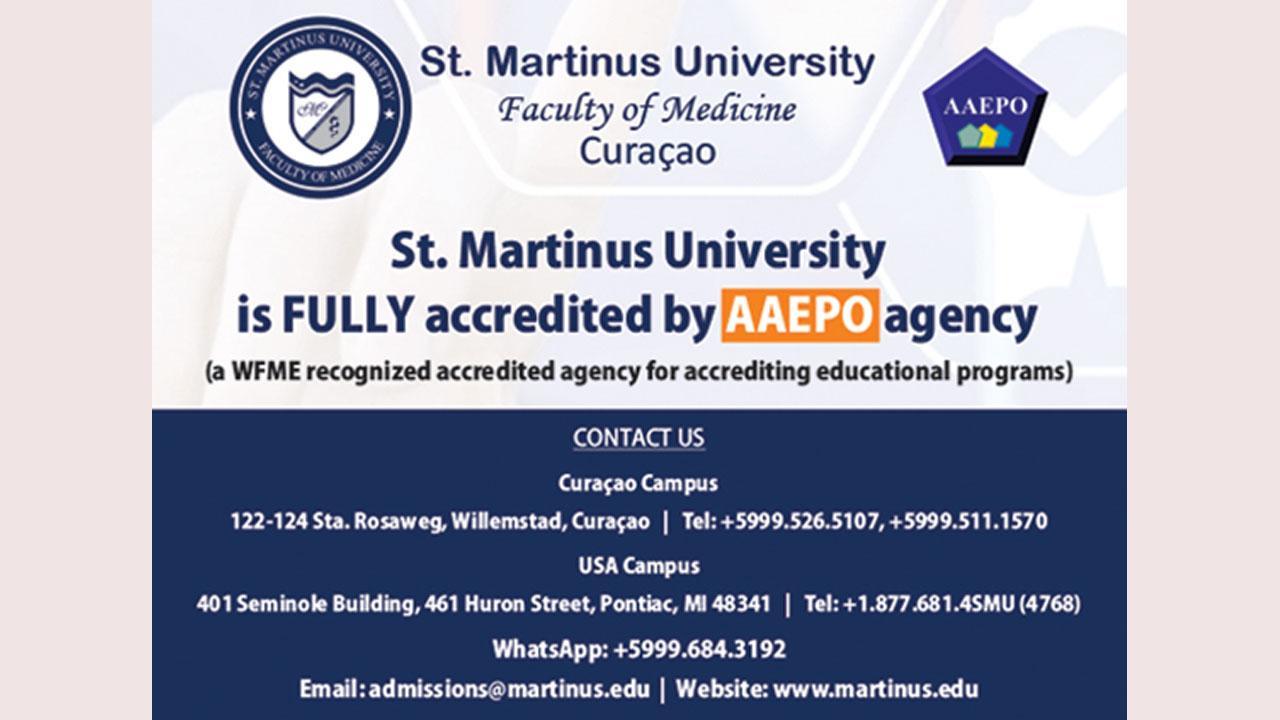 St. Martinus University, Willemstad, Curacao Secures Coveted 5-Year Accreditation from AAEPO