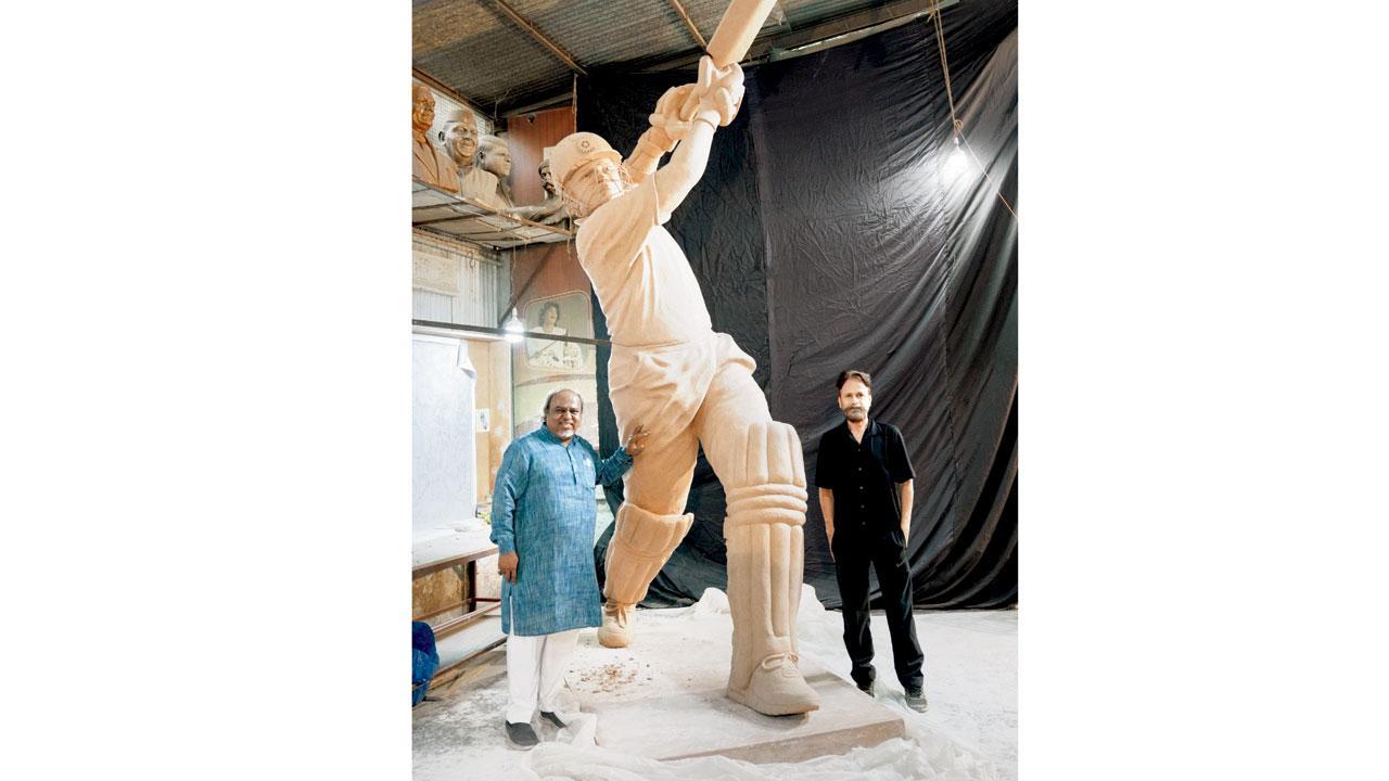 How elder brother Ajit helped shape Sachin’s statue too!