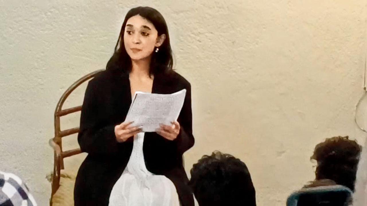 Actor Sayani Gupta performs at the event