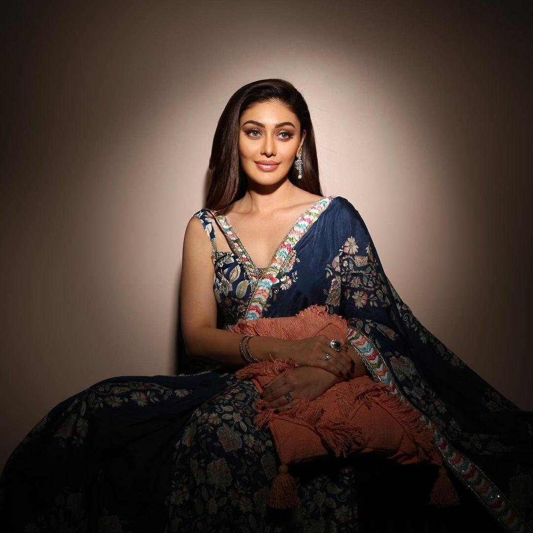 You can never go wrong with stunning lehengas, and the actress proves it with this heavily decorated outfit
