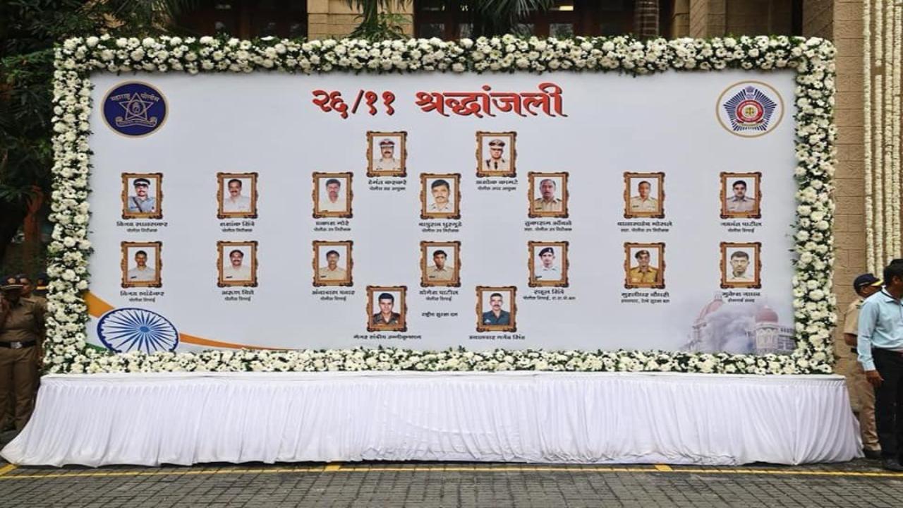 Sunday marks the 15th anniversary of 26/11 Mumbai terror attacks. At least 160 people were killed and over 300 injured. Deputy Chief Minister Devendra Fadnavis also paid tributes to the slain of 26/11 attack at the police headquarters.
 