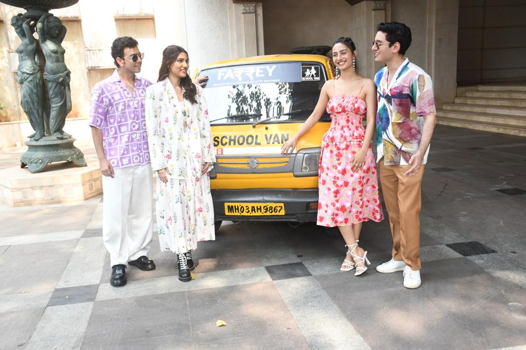 The cast of Farrey was snapped in the city as they visited the Radio City office in Bandra