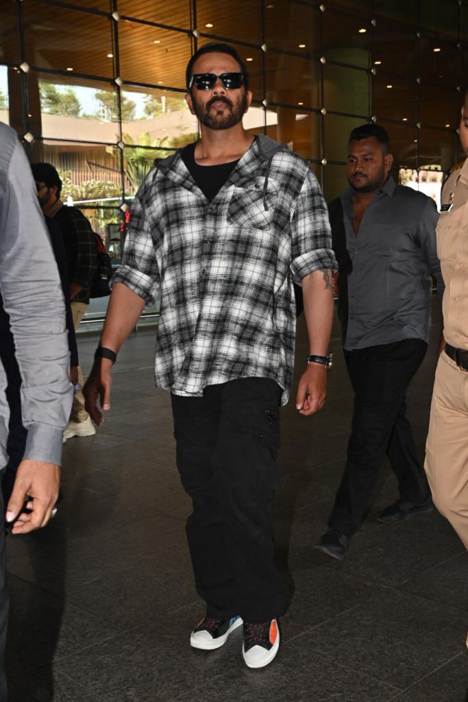 Rohit Shetty was clicked at the airport