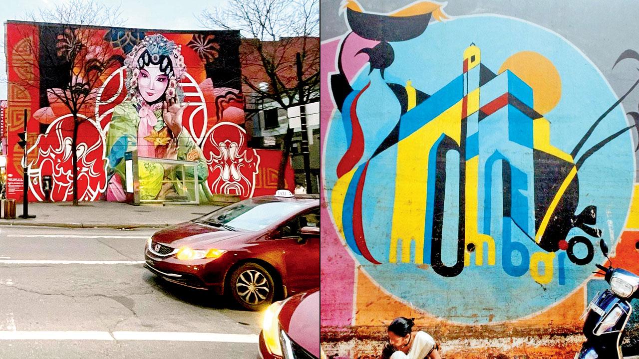 A mural in Montreal Mumbai