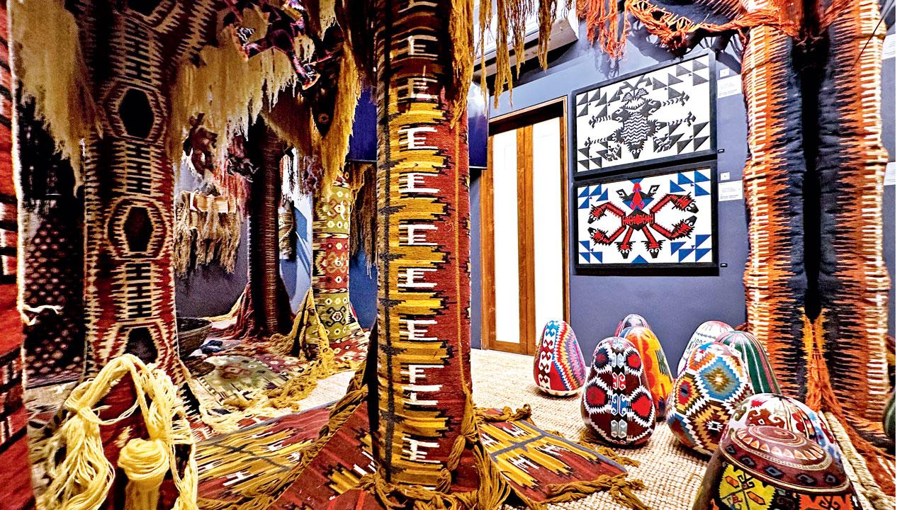 Designer Tahir Sultan’s exhibition of fabric works is a tribute to the histories of artisans who weave these pieces of art in villages across the country