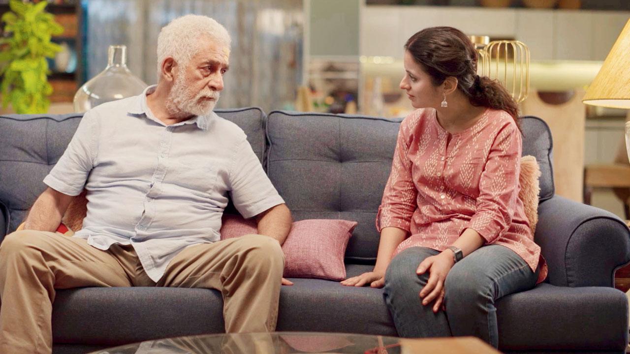 Naseeruddin Shah and Rasika Dugal in the film