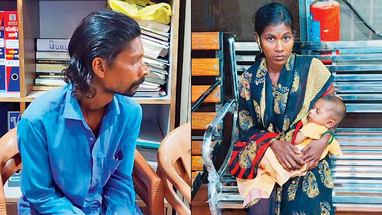 Pintya Sawar, who was abducted by the trio on November 27; (right) Sangeeta Sawar, the victim’s wife, who approached the Wada police