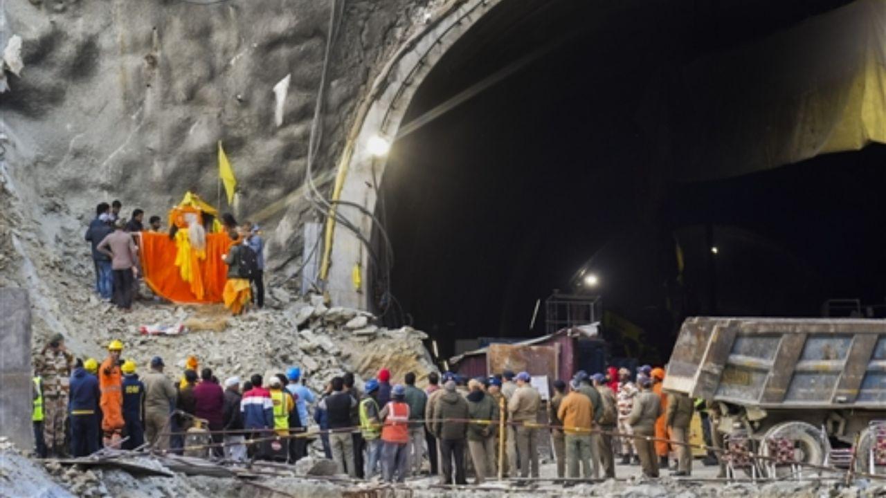 Officials remain optimistic about achieving successful drilling through the rubble and creating an escape route by the end of the day, provided no further complications arise during the ongoing rescue operation at Silkyara tunnel in Uttarkashi.
