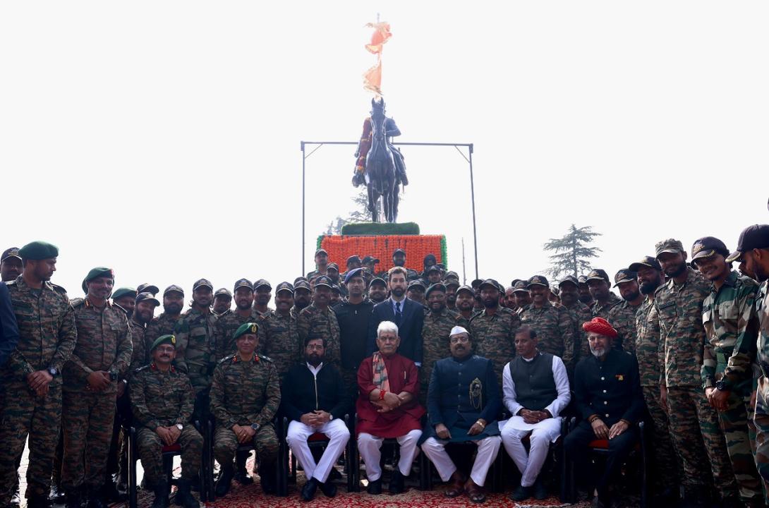 Chhatrapati Shivaji Maharaj's statue unveiled in Jammu and Kashmir's Kupwara