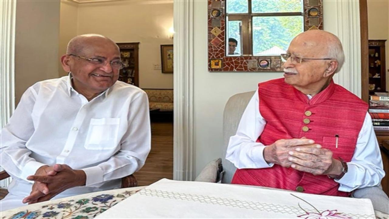 Prime Minister Narendra Modi, Defence Minister Rajnath Singh and Home Minister Amit Shah on Tuesday visited BJP stalwart L K Advani's residence to wish him on his birthday