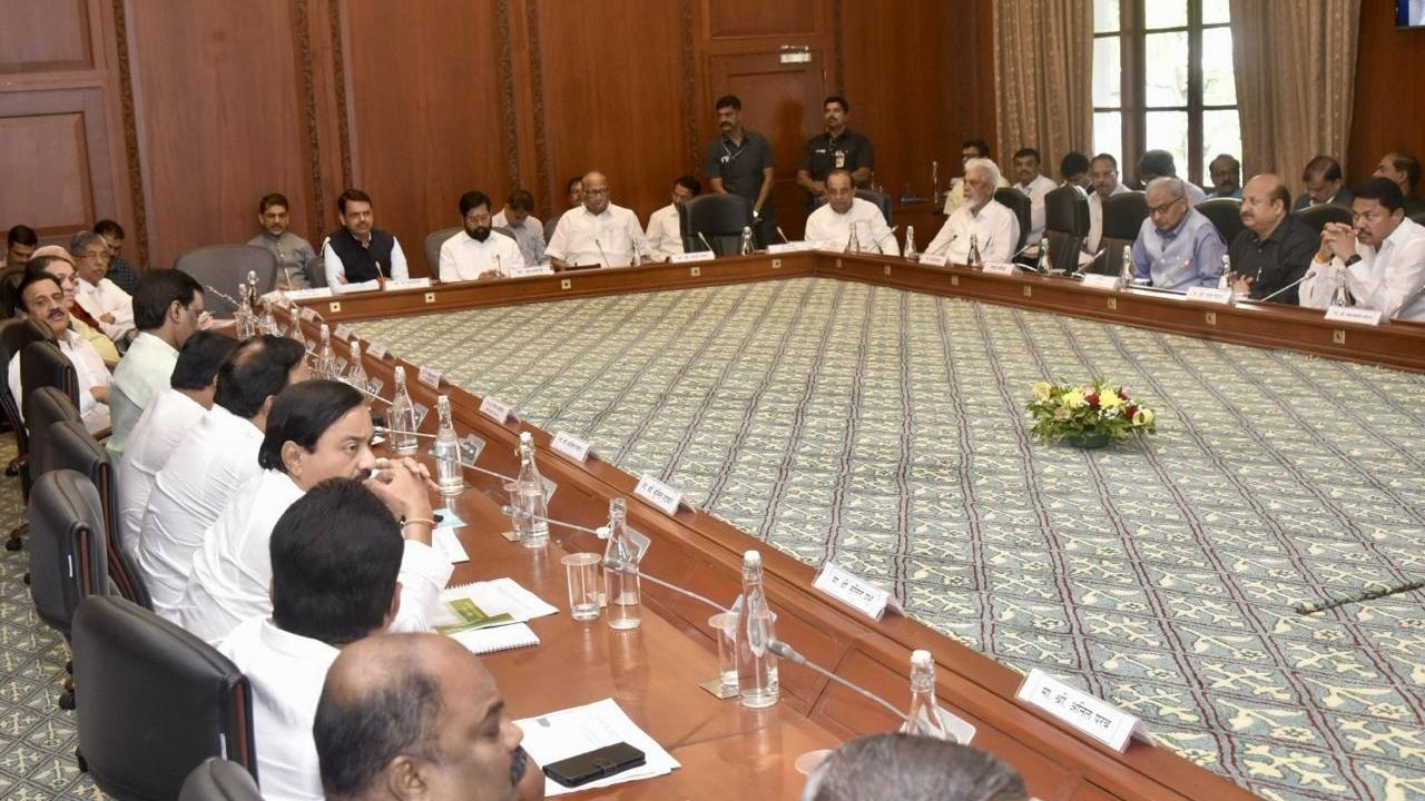 IN PHOTOS: All-party meeting called by Maharashtra CM over Maratha quota stir