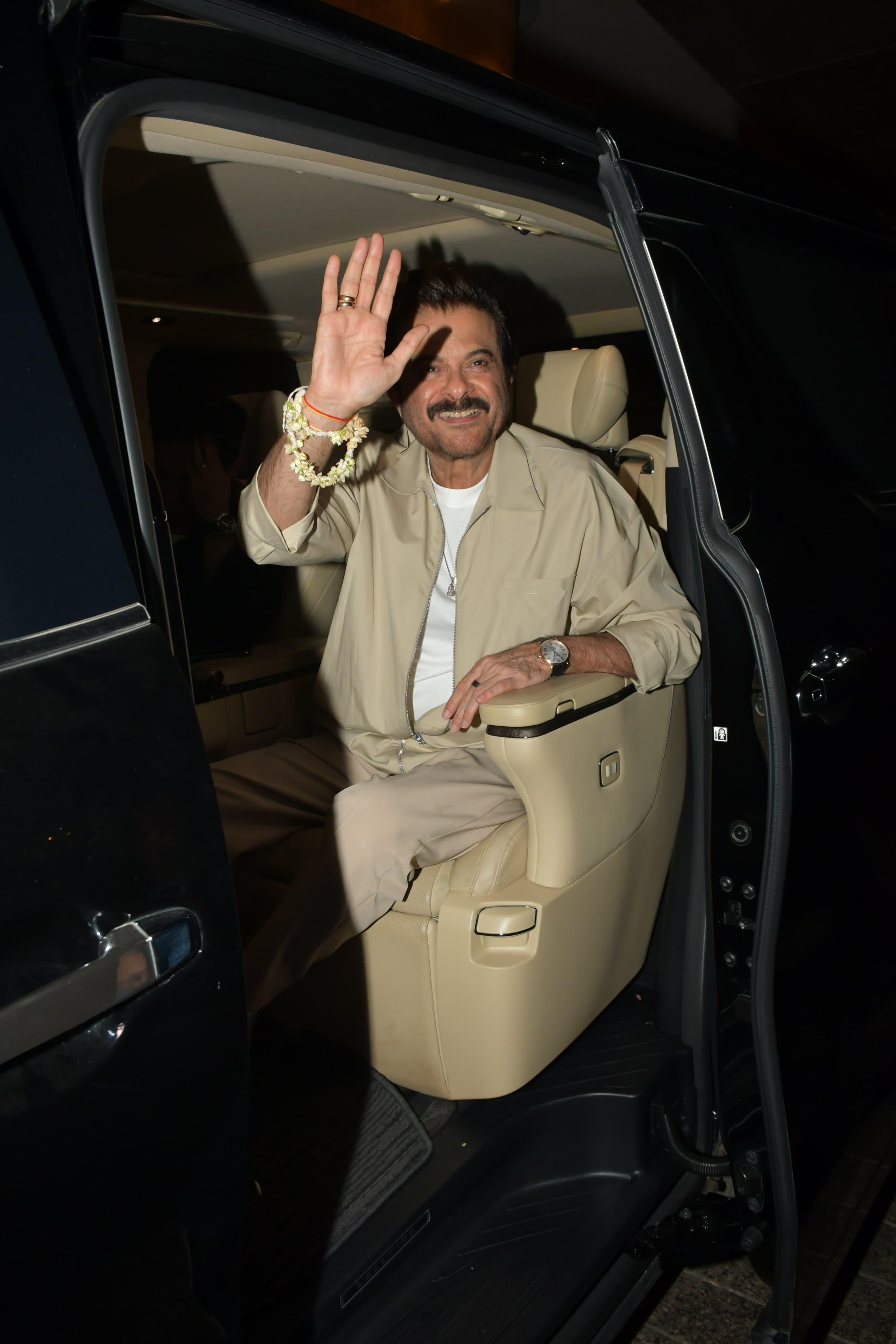 Anil Kapoor made quite an entrance at the party