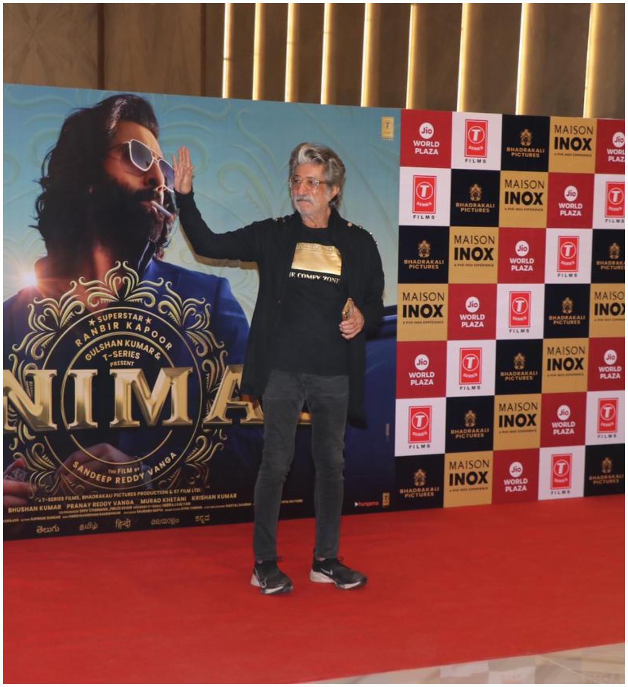 Shakti Kapoor at the premiere of Animal