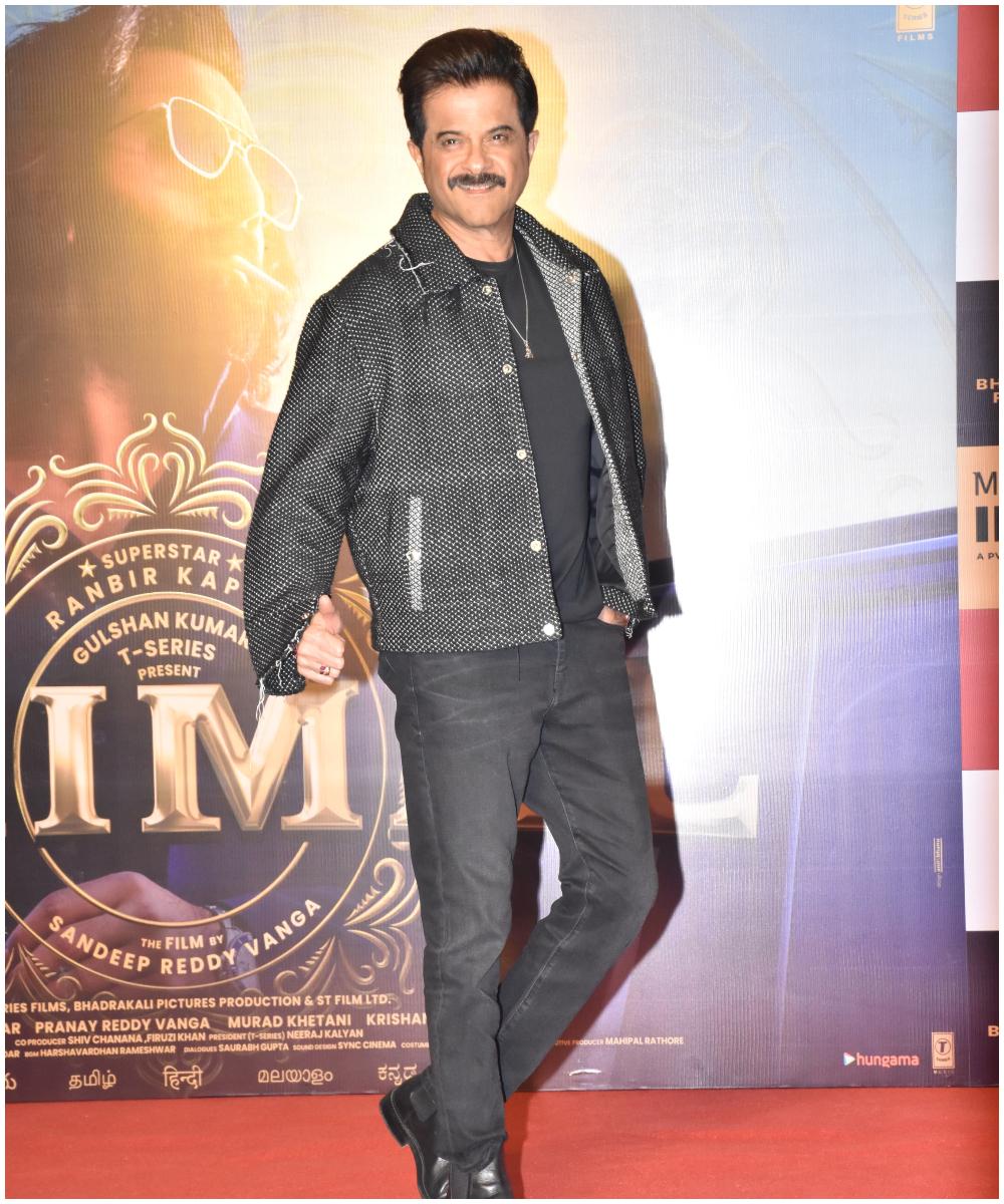 Anil Kapoor, who plays Ranbir Kapoor's father in Animal, posed on the red carpet
