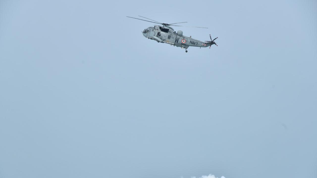 The successful guided flight trials of the first indigenously developed naval anti-ship missile were undertaken from seaking 42-B helicopter
