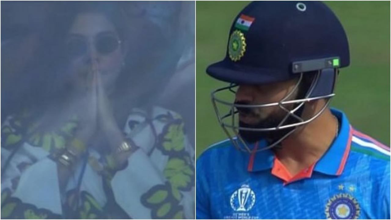 India vs. New Zealand Semi-Finals 2023: Anushka Sharma cheers for husband Virat Kohli
