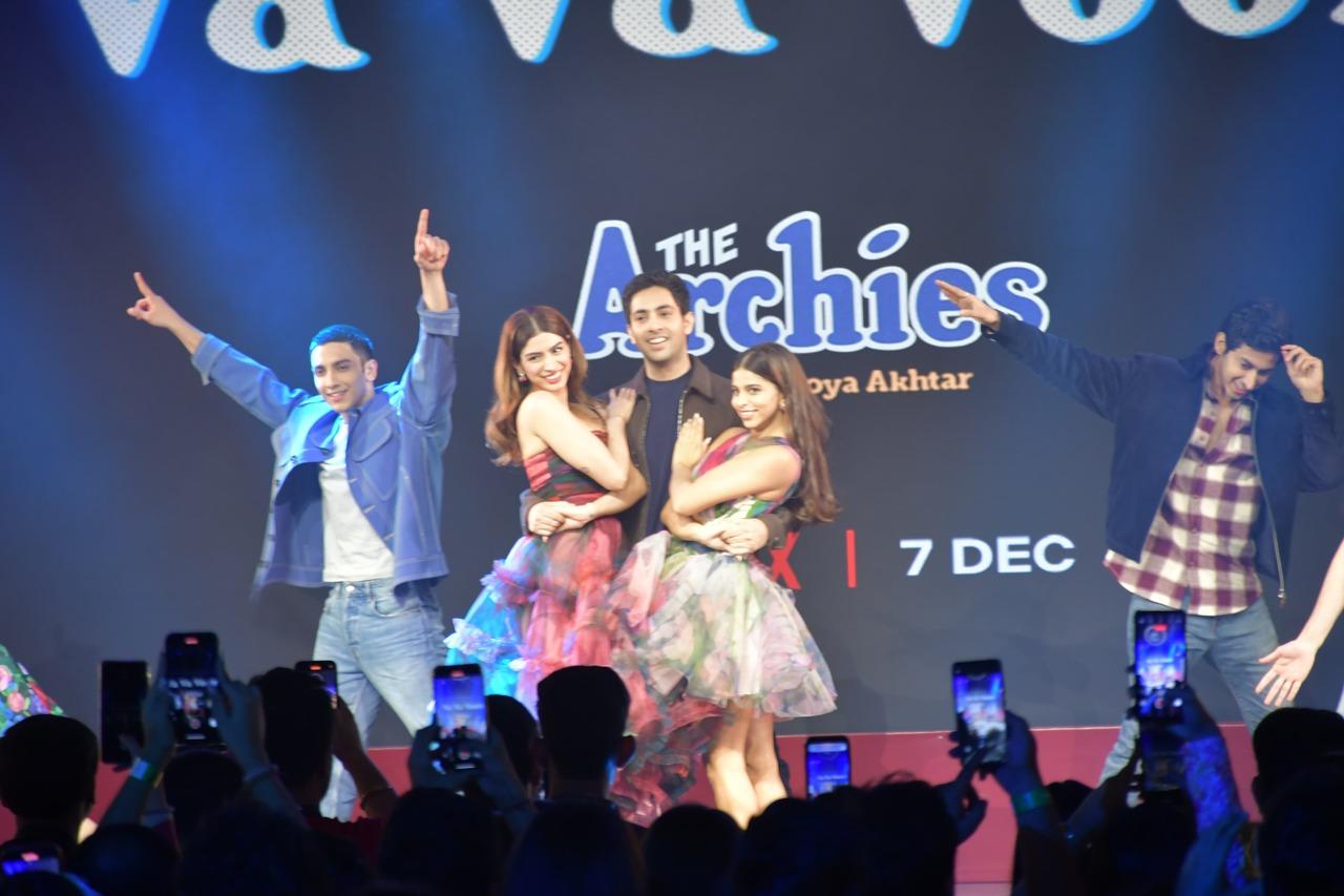 Betty (Khushi), Archie (Agastya) and Veronica (Suhana) set the stage on fire