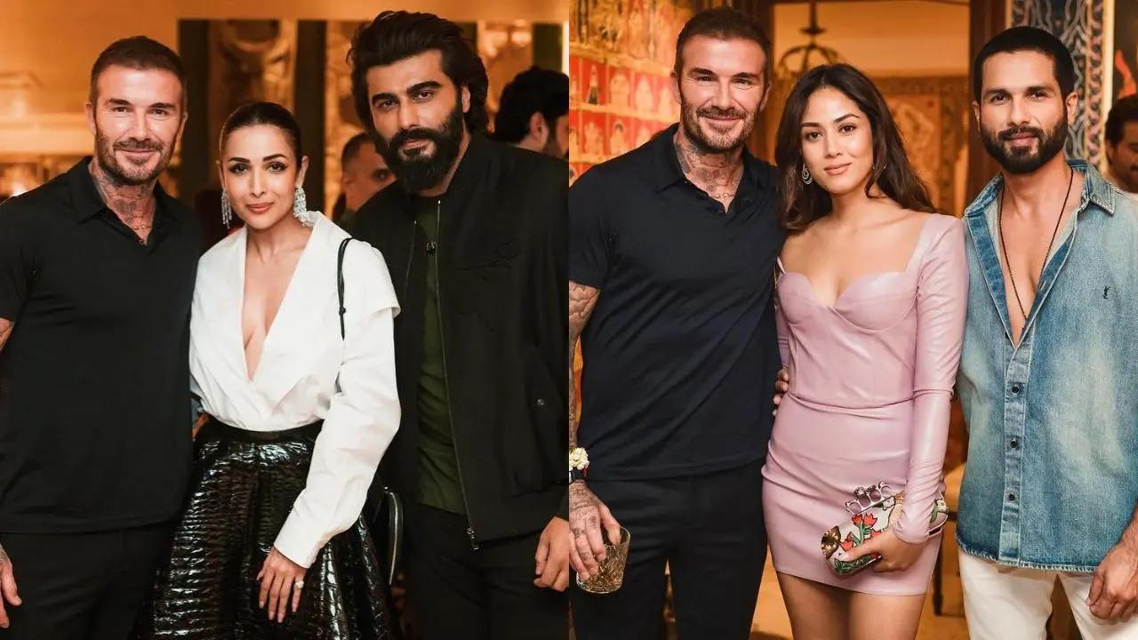 Bollywood meets David Beckham: Sonam Kapoor and Anand Ahuja hosted the legendary footballer at their Mumbai home on Wednesday evening. Read More