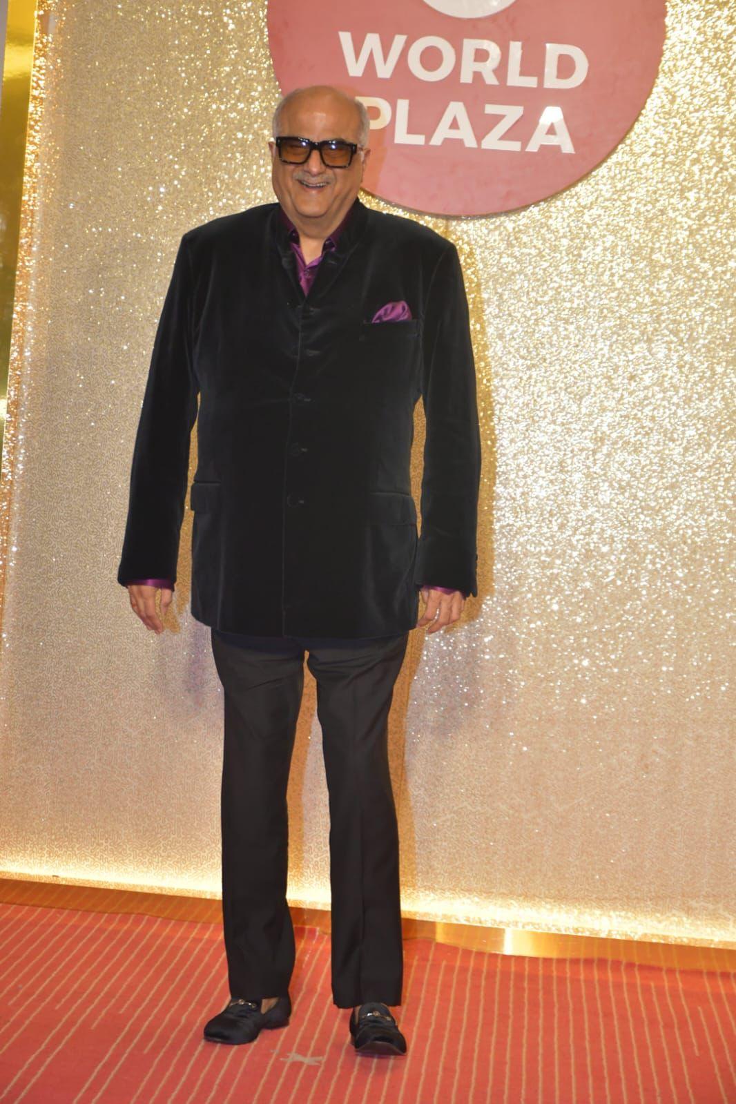 Boney Kapoor wore a sleek suit to the gala night