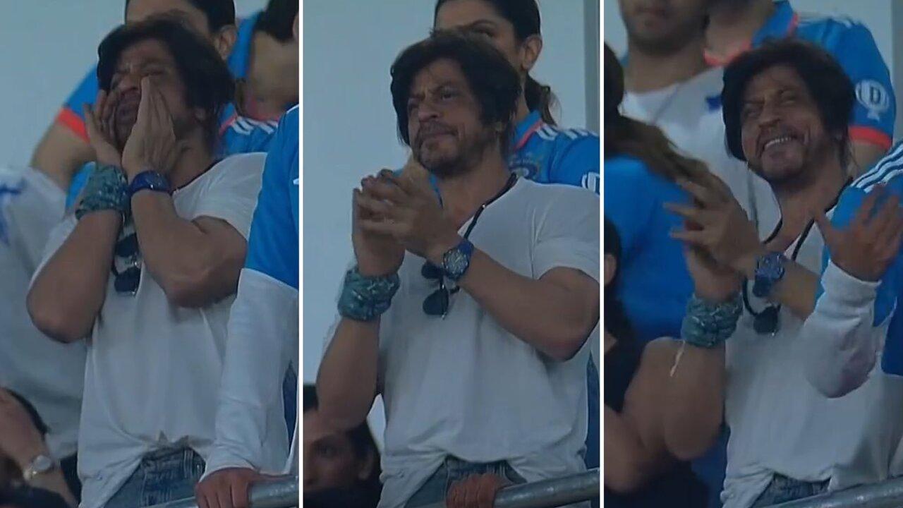 Shah Rukh Khan was cheering loudly as Bumrah and Shami took wickets during the beginning of the second innings