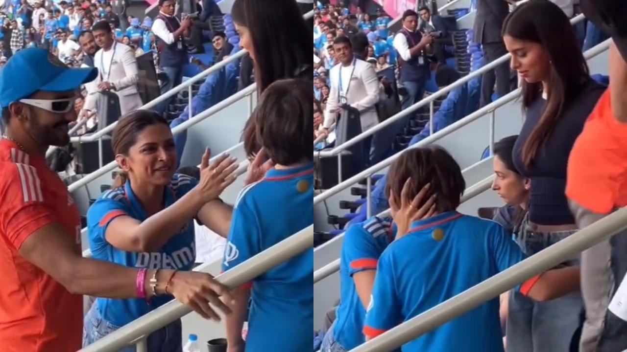 CWC 2023: Deepika Padukone showers SRK's son AbRam with hugs and kisses