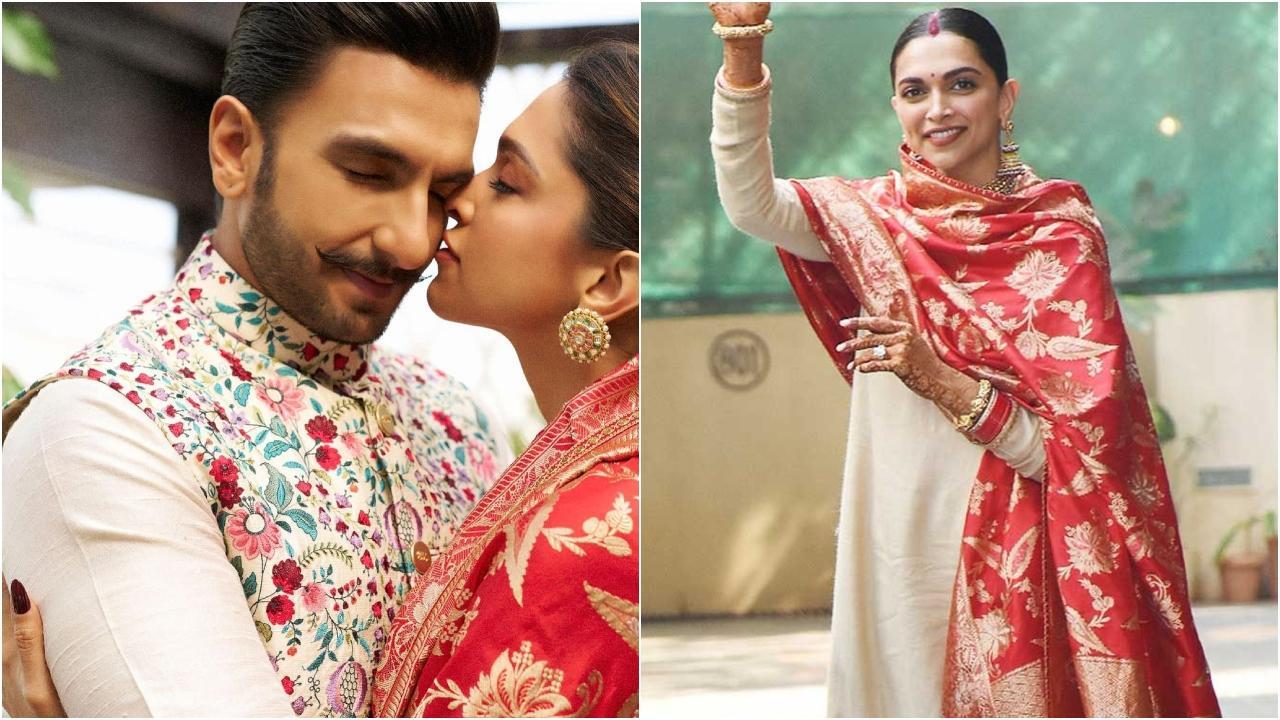1280px x 720px - Diwali 2023: Deepika Padukone repurposes red dupatta she wore for first  post-wedding appearance