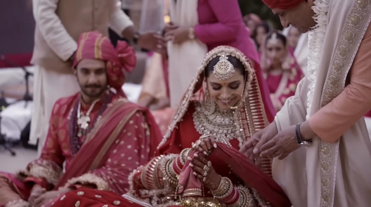 Deepika performed a ritual during the Anand Karaj ceremony