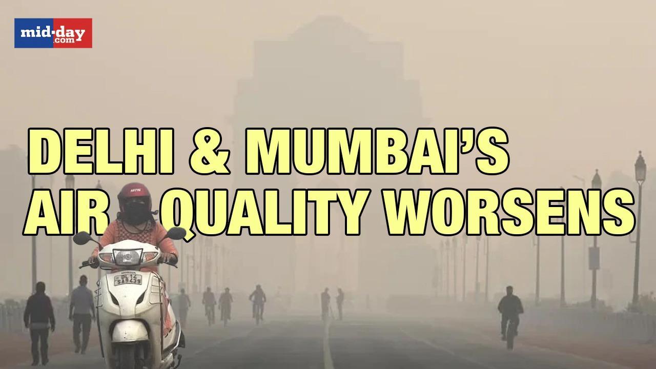 Delhi and Mumbai AQI ‘severe’ and ‘very poor’ respectively as cities choke