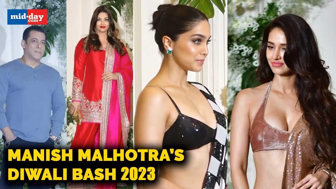 Diwali 2023: Aishwarya, Salman & other celebs arrive in style at Manish's party
