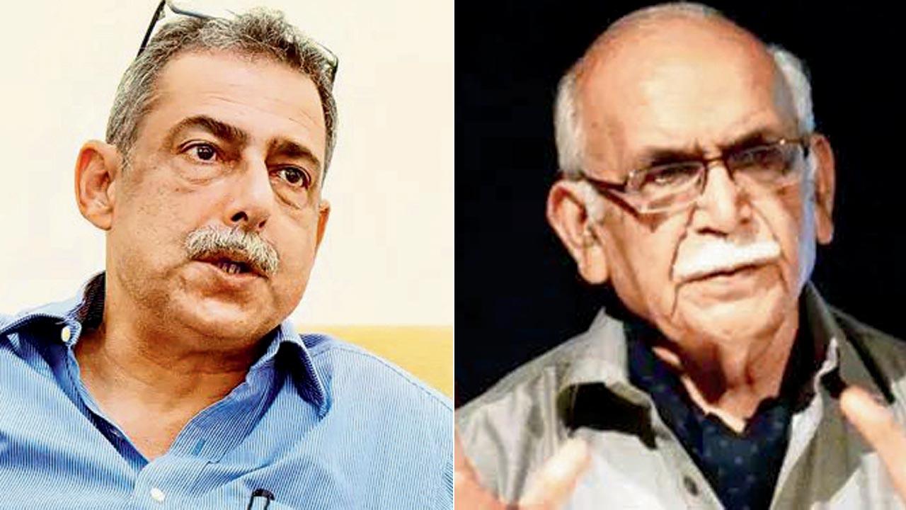 Dadiba Pundole; (right) Dr BN Goswamy. File pics