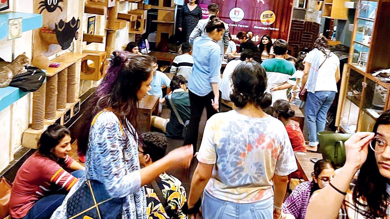 An event at the Versova café. Pic Courtesy/Instagram