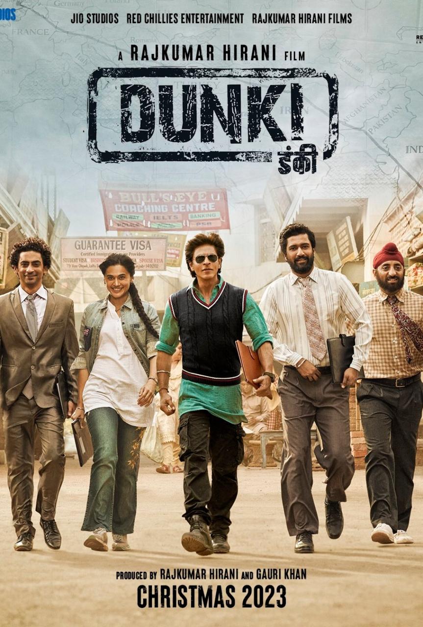 Rajkumar Hirani-directed Dunki starring Shah Rukh Khan, Taapsee Pannu, Vicky Kaushal, Boman Irani and others will release on December 22, 2023. It is a socio-drama