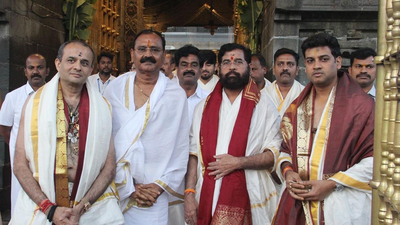 The visit to the temple was part of the Chief Minister Shinde's itinerary during his visit to Tirupati