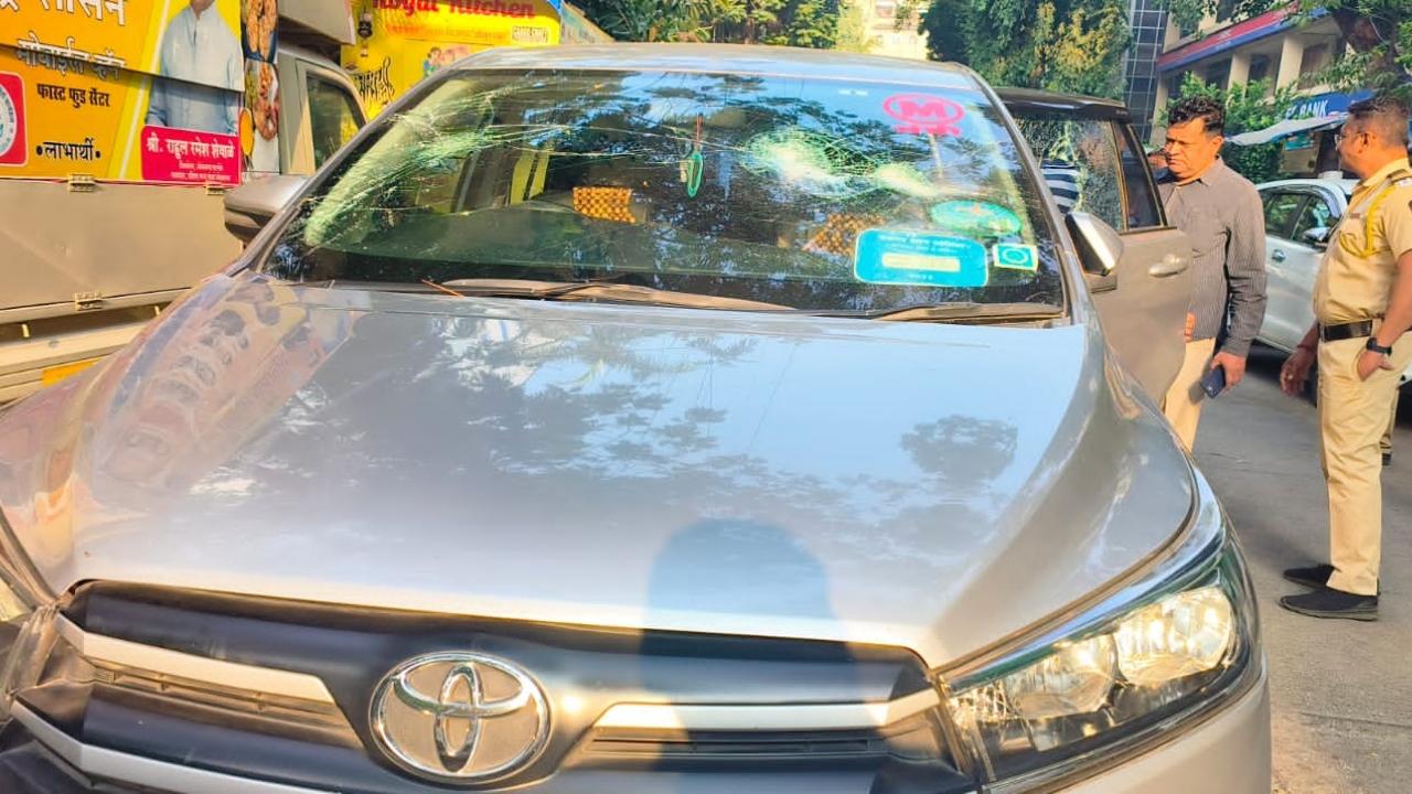 At around 7.30 am, two Maratha quota activists armed with wooden sticks attacked the minister's SUV (sports utility vehicle) parked near the Akashwani MLA hostel in south Mumbai. The window panes of the vehicle were damaged, the official said