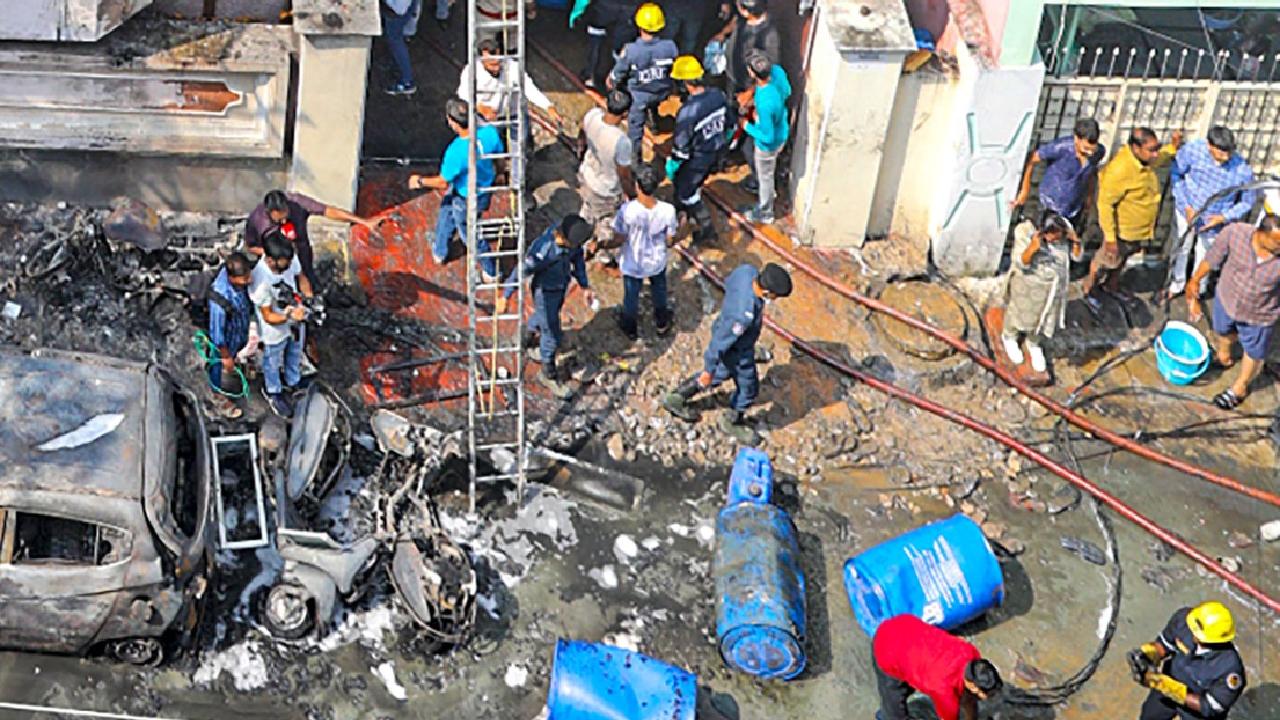 So far 21 people were rescued from the building. Among them, 10 people were found unconscious after inhaling smoke and they were shifted to a hospital. Nine among them died, officials said