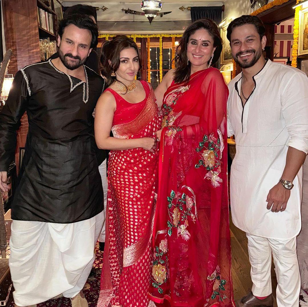 This picture of Saif, Soha, Kareena, and Kunal Kemmu really shows us how tightknit the Kapoor-Khans are