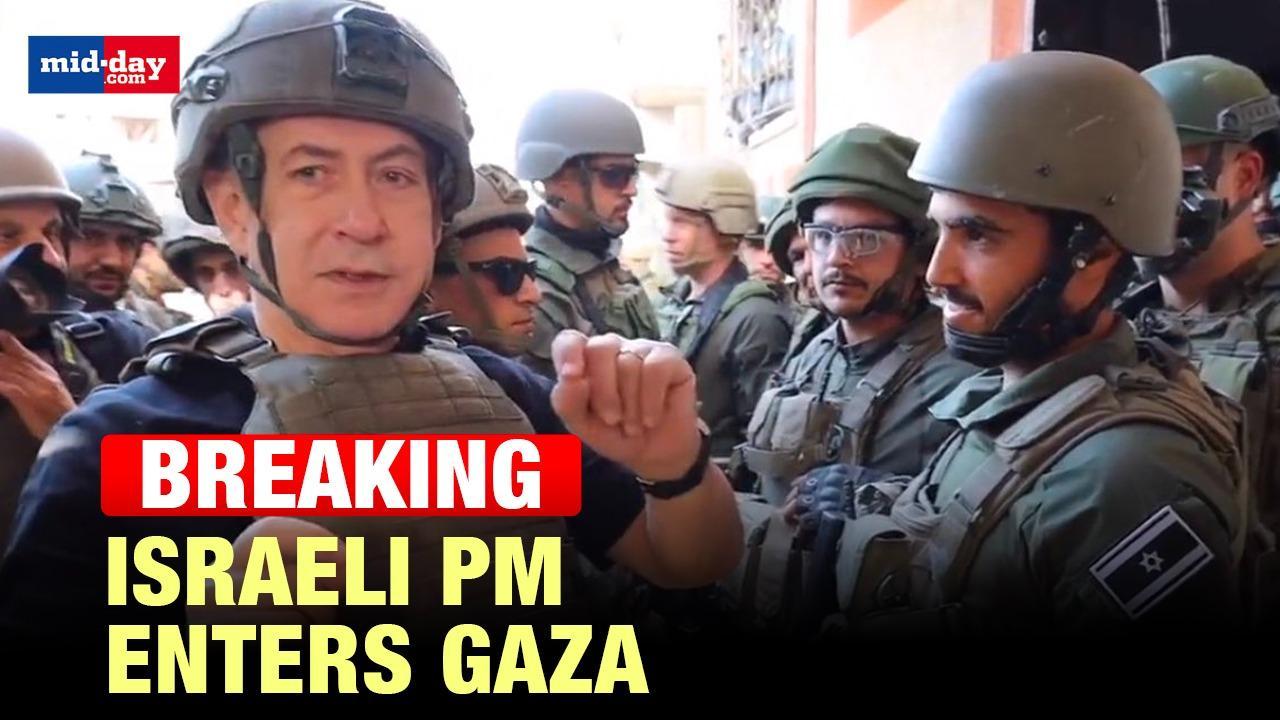 Israel-Hamas Conflict: Israeli PM Netanyahu enters war-torn Gaza