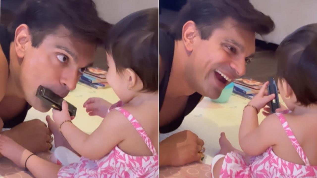Bipasha Basu shares cute video of husband Karan Singh Grover, daughter Devi's music session